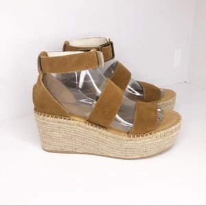 Soludos Suede Wedges Sandals Espadrilles Boho 8
